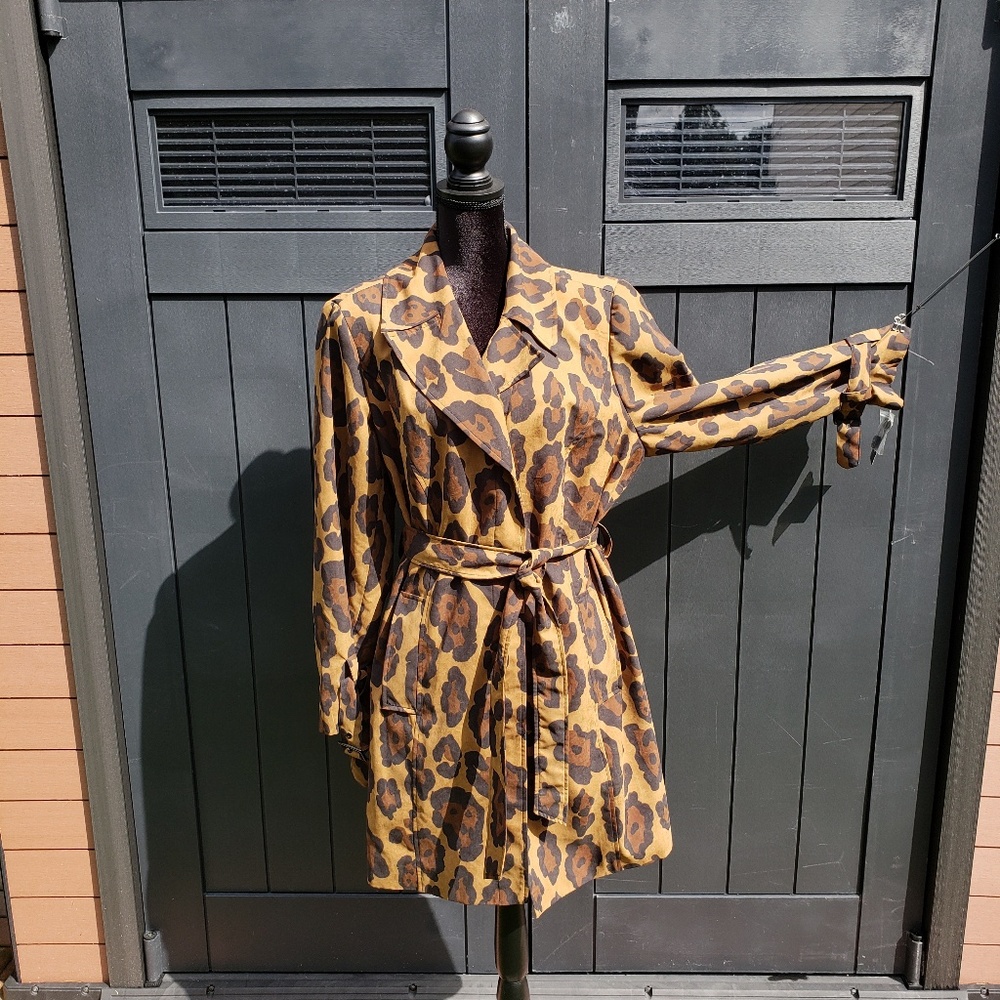 INC Animal Print Trench w/tags
